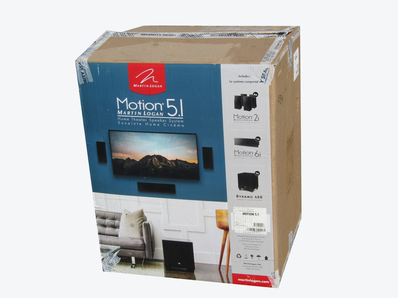 Martin Logan Motion System 5.1 Home Theater Speaker System MOT51SYS  LN