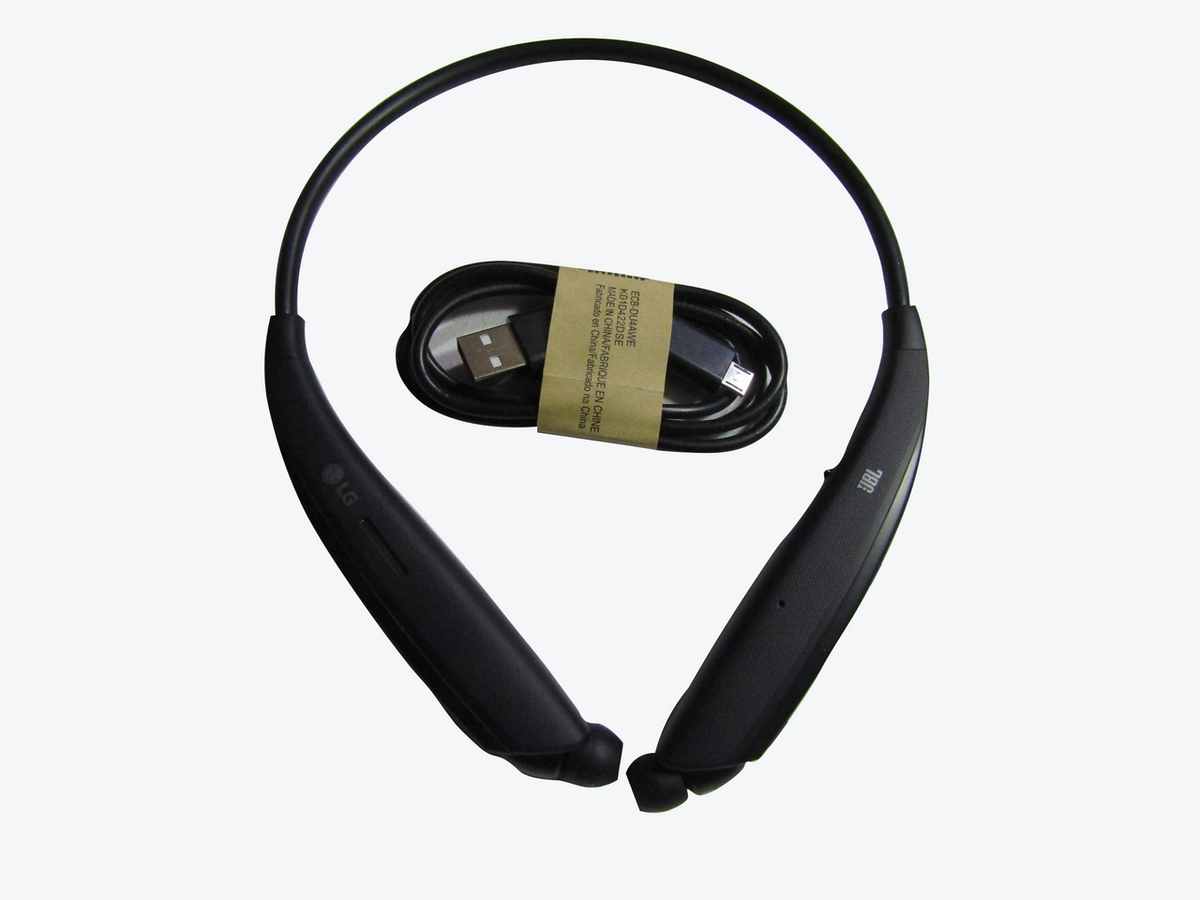 LG Tone Ultra Se Bluetooth Wireless Stereo Neckband Earbuds Tuned by JBL (HBS-835S) - Black VG
