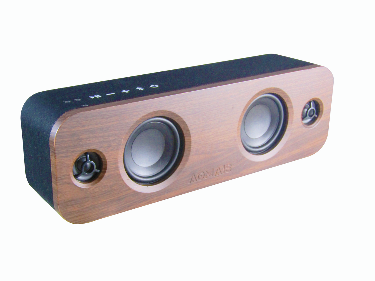 AOMAIS LIFE 30W Bluetooth Speakers Loud Walnut Wood Home Audio Wireless Speaker with Super Bass, 3EQ Modes for Home, Outdoors Party VG