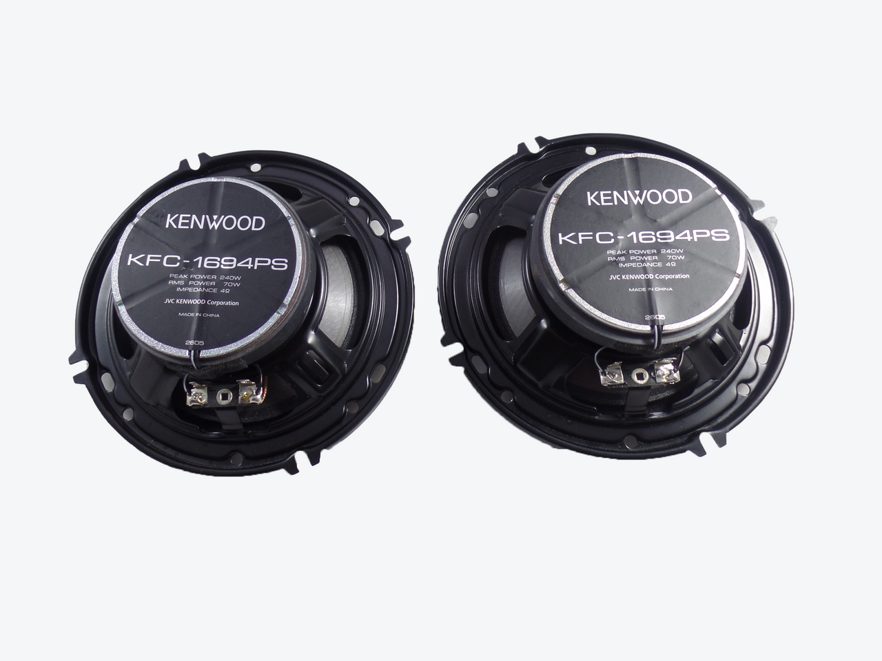 Kenwood KFC1694PS 6-1/2-Inch 3-Way Car Speakers (Set of 2) VG