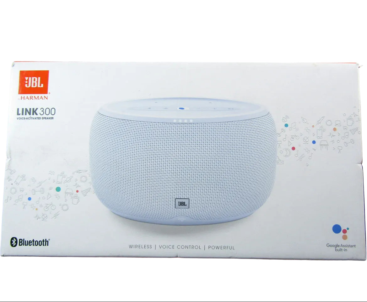 JBL LINK300 Wireless Speaker with Google Assistant White LN