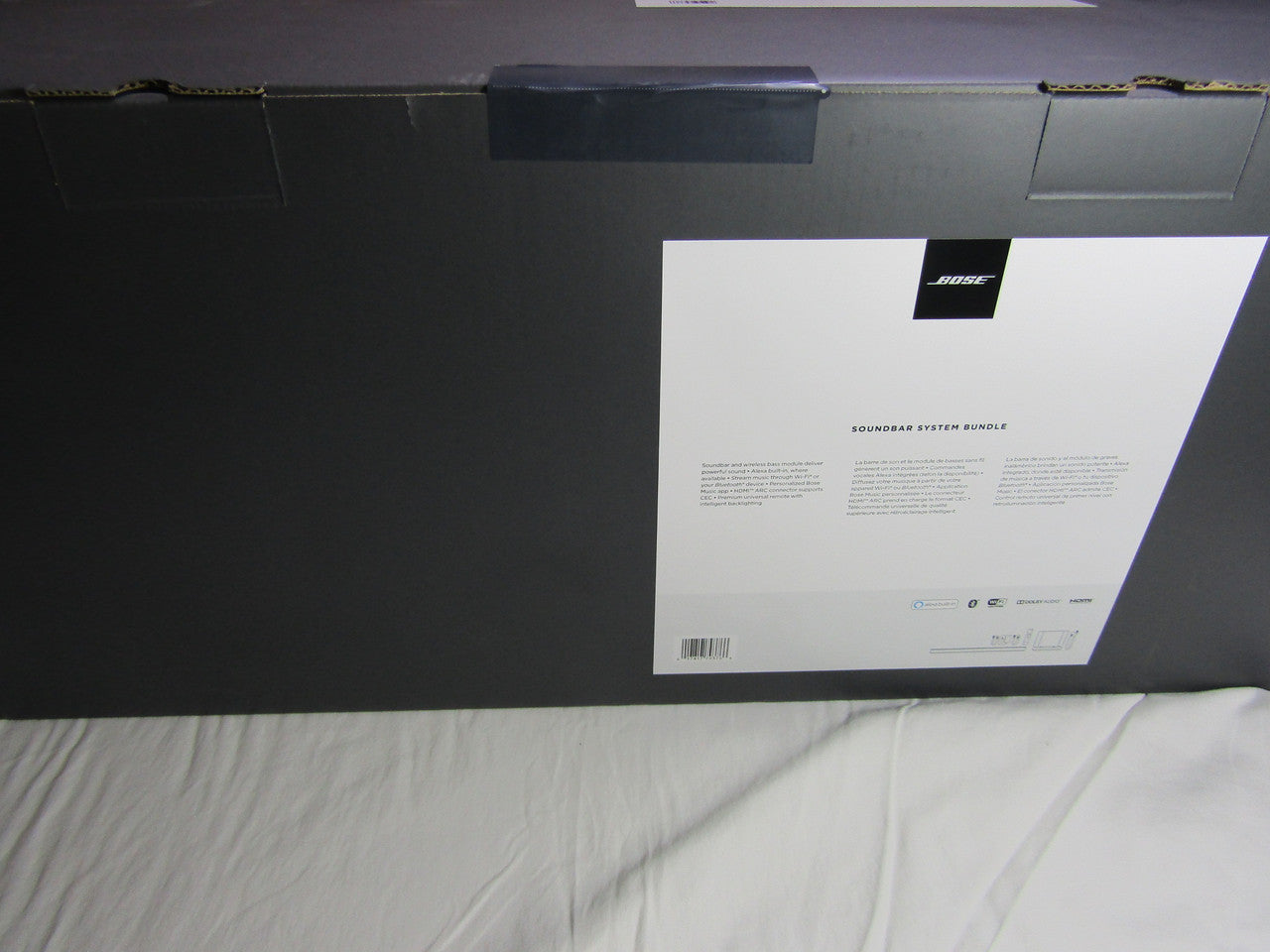 Bose - Soundbar 500 with Voice Control & Bass Module 500 Subwoofer Home Theater Package