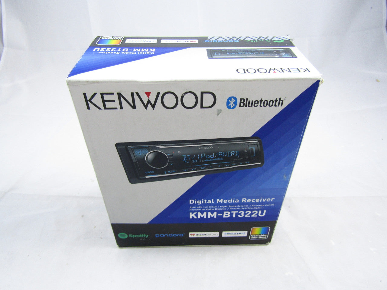 Kenwood KMM-BT322U Media Receiver w/Bluetooth and HD Radio LN