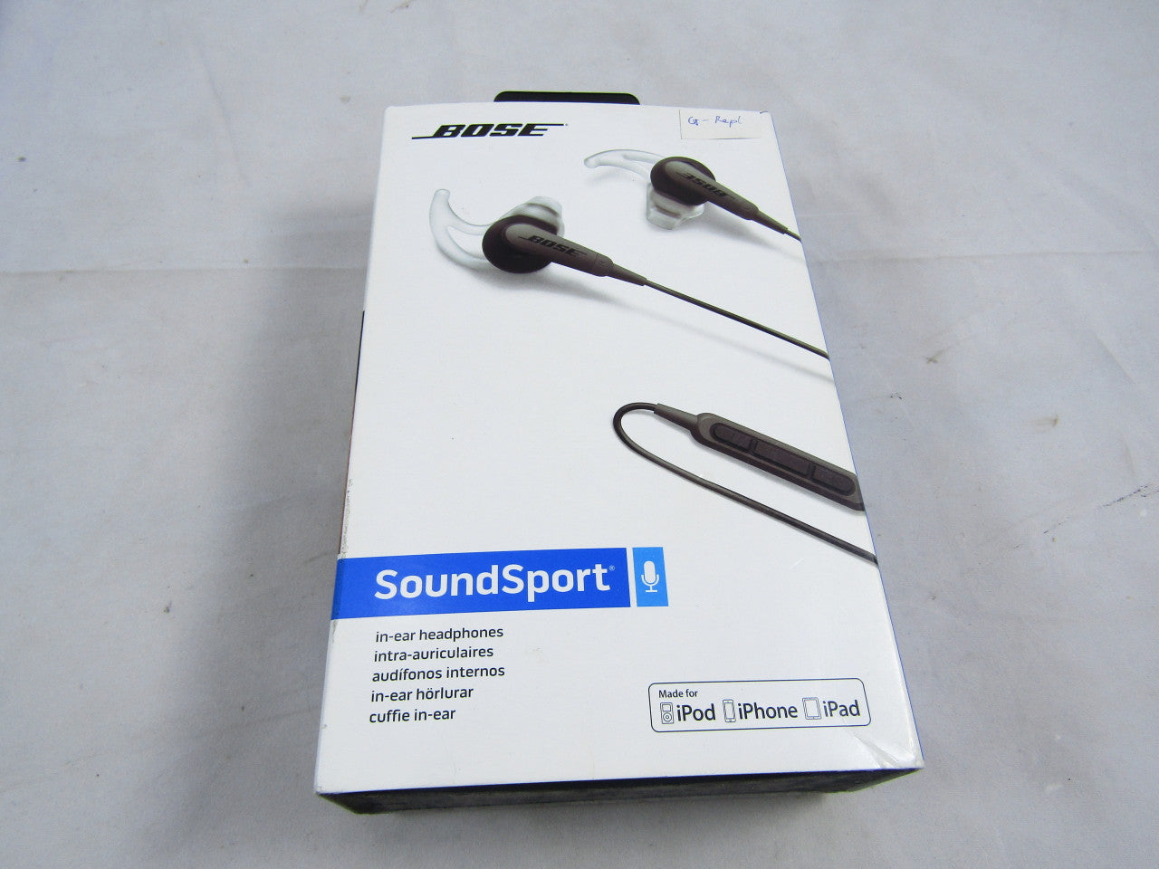 Bose SoundSport, In-Ear Sports Headphones for Apple devices, (Water and Sweat Resistant Headphones), Charcoal G