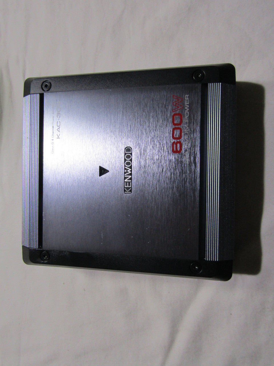 Kenwood KAC-304 600W Class D Bridgeable Multichannel MOSFET Amplifier with Variable Crossovers - Black/Dark silver VG