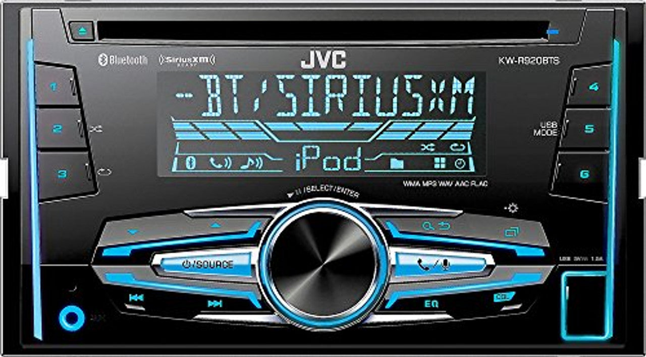 JVC KW-R920BTS Built-in Bluetooth/Satellite Radio-Ready in-Dash Receiver with Remote VG
