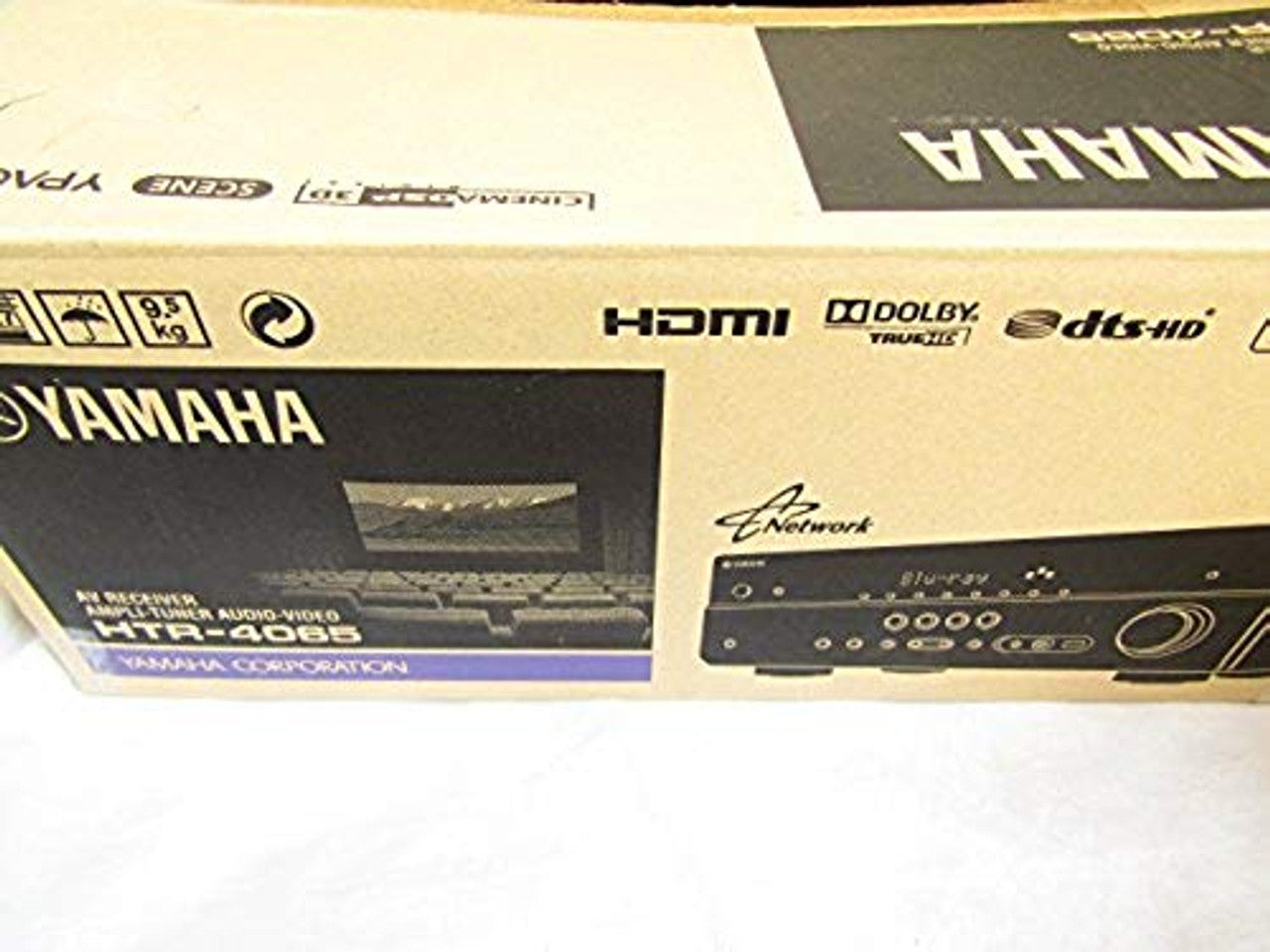 Yamaha HTR-4065BL 5.1-Channel 575-Watt Audio/Video Receiver, Black (Discontinued by Manufacturer)