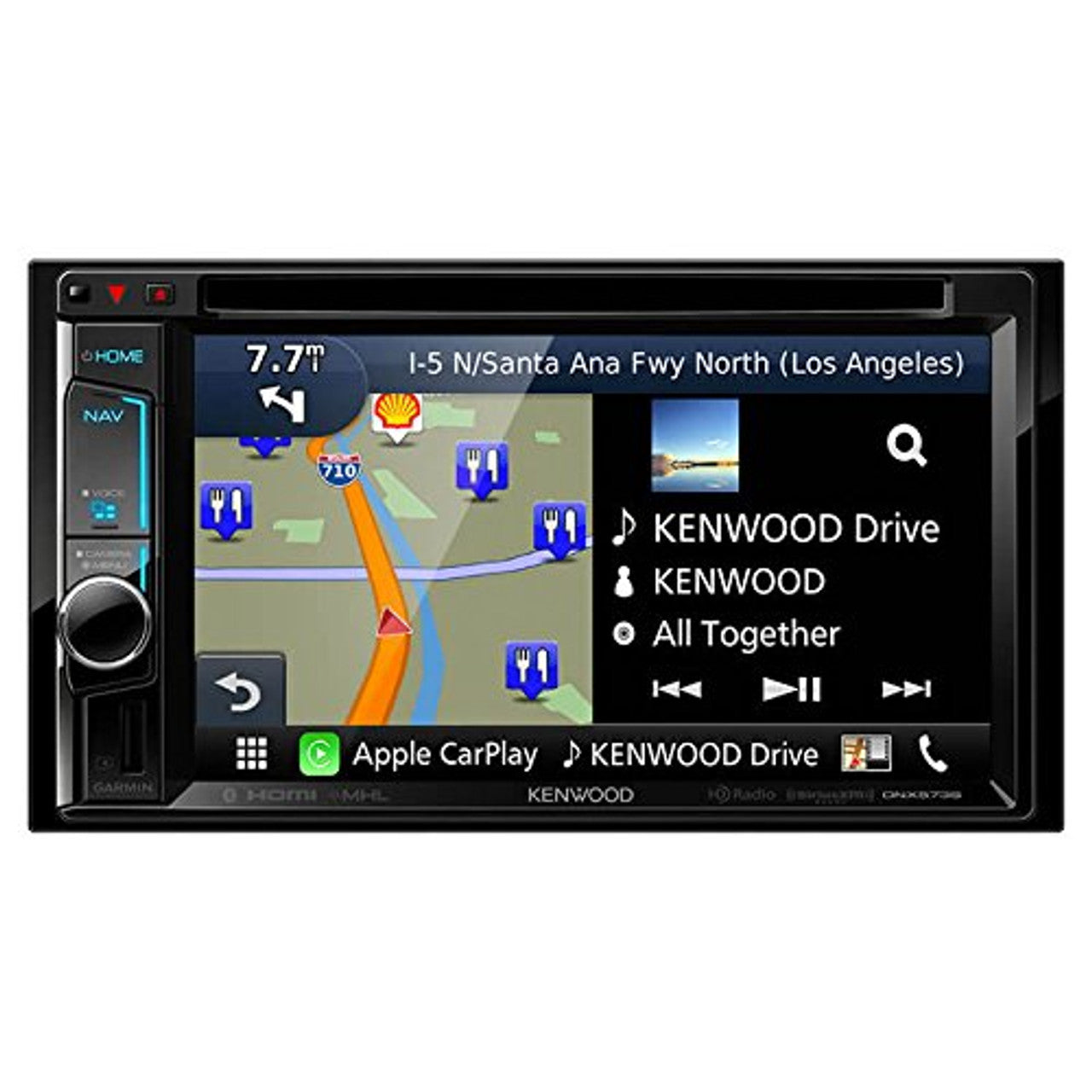Kenwood DNX573S Double DIN DVD Bluetooth Navigation Receiver VG