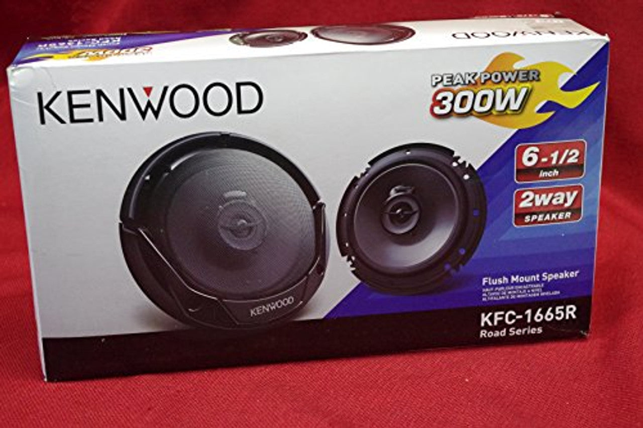 Kenwood KFC-1665R 6.5" 2-Way Road Series Coaxial Car Speakers VG