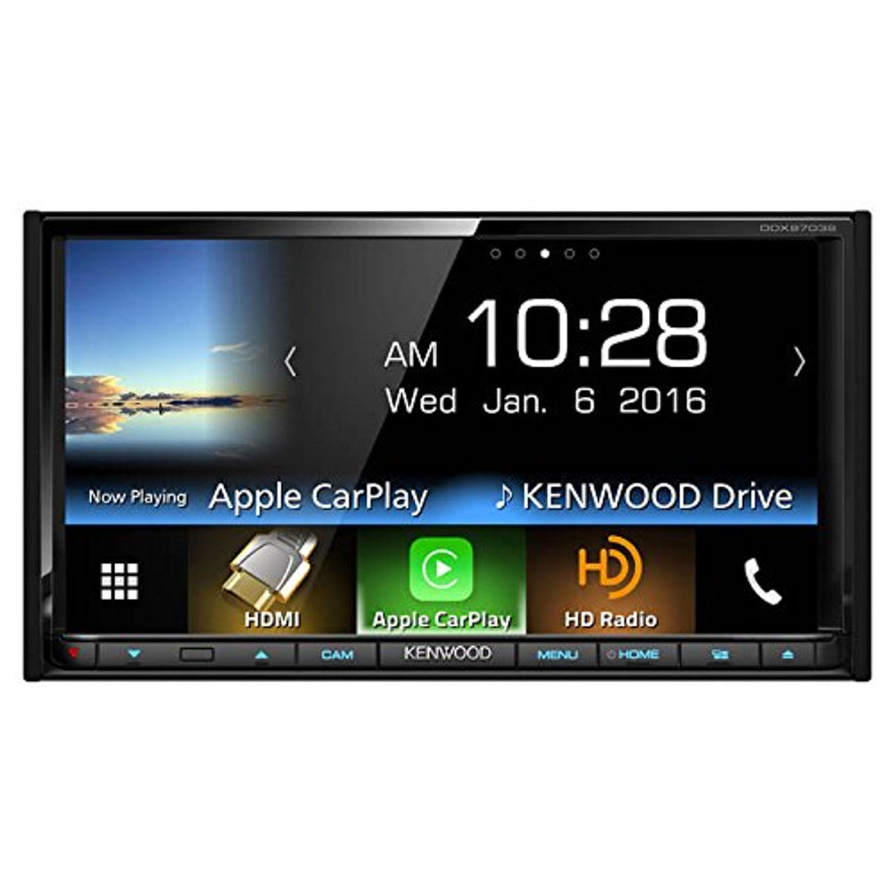 Kenwood DDX9703S 2-DIN in-Dash DVD/CD/AM/FM Car Stereo w/ 6.95" Touch Screen VG2