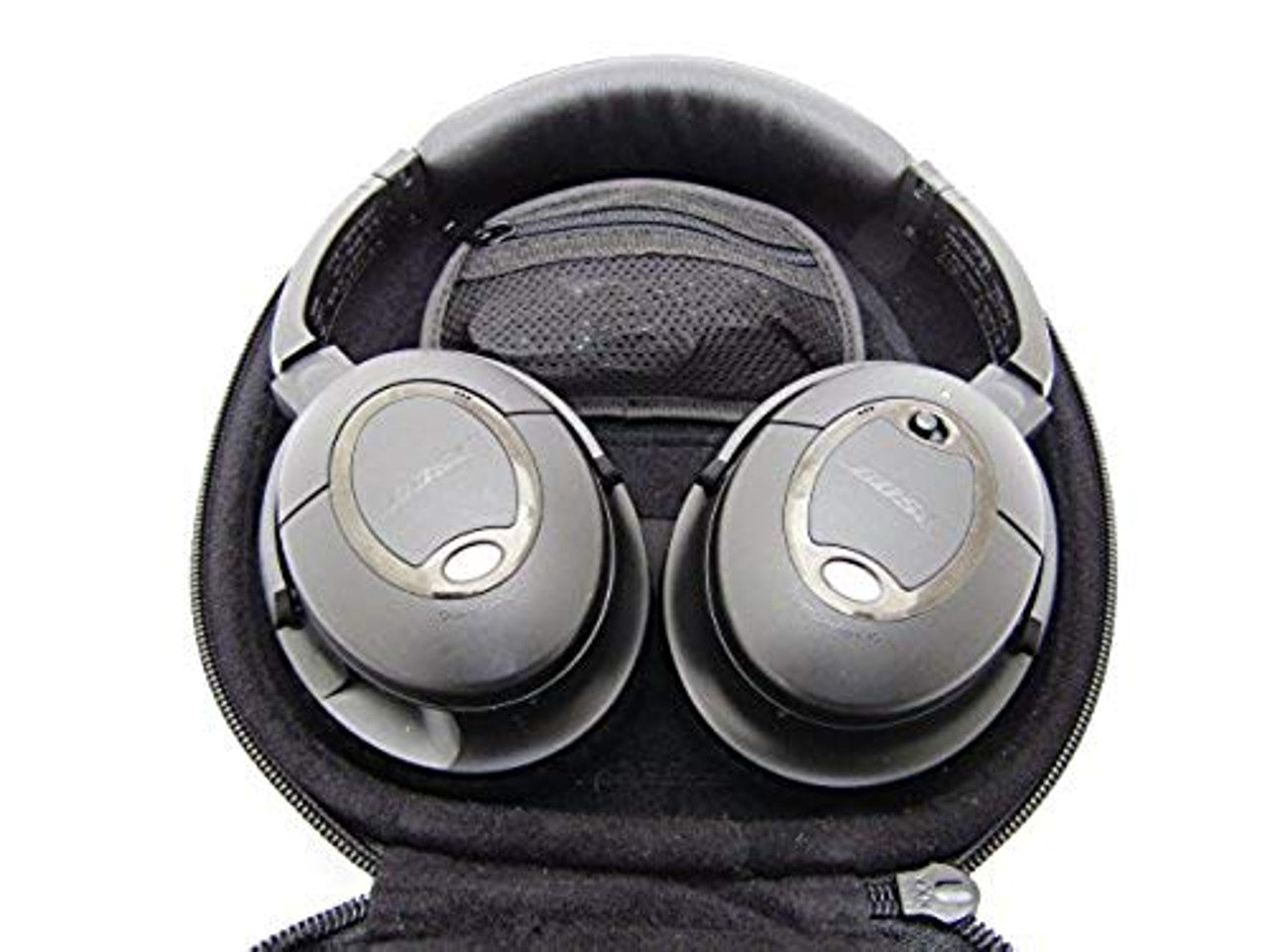 Bose Triple Black QuietComfort 15 Acoustic Noise Cancelling Headphones VG
