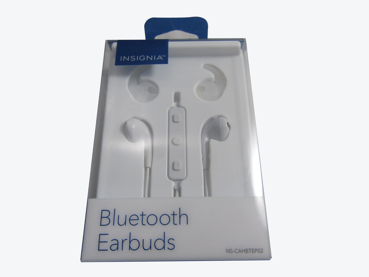 Insignia Bluetooth Wireless Earbud Headphones White NS-CAHBTEP02