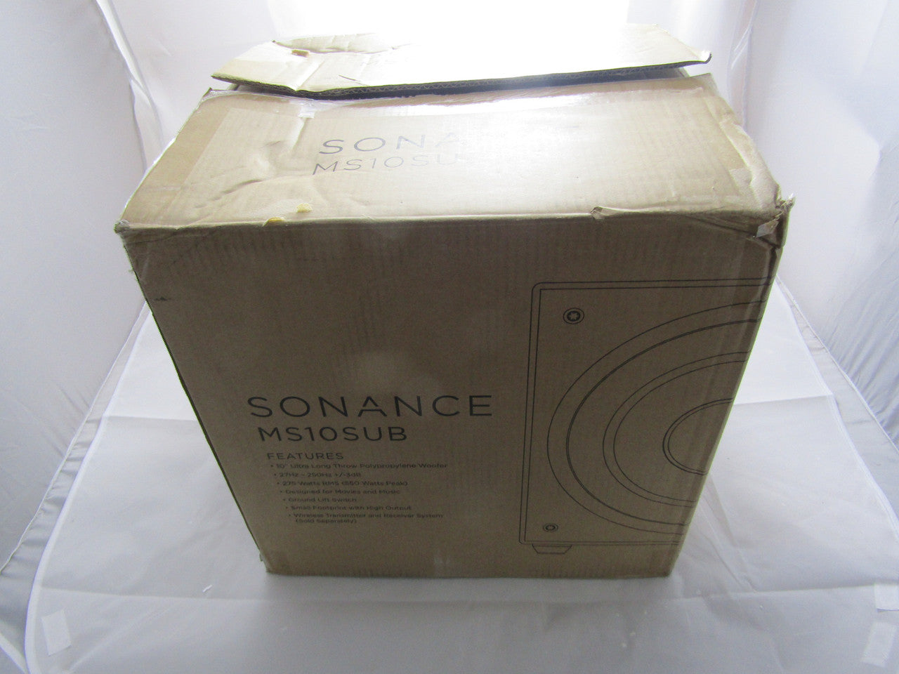 Sonance -MS10SUB Magnolia 10 275W Powered Subwoofer  Black LN