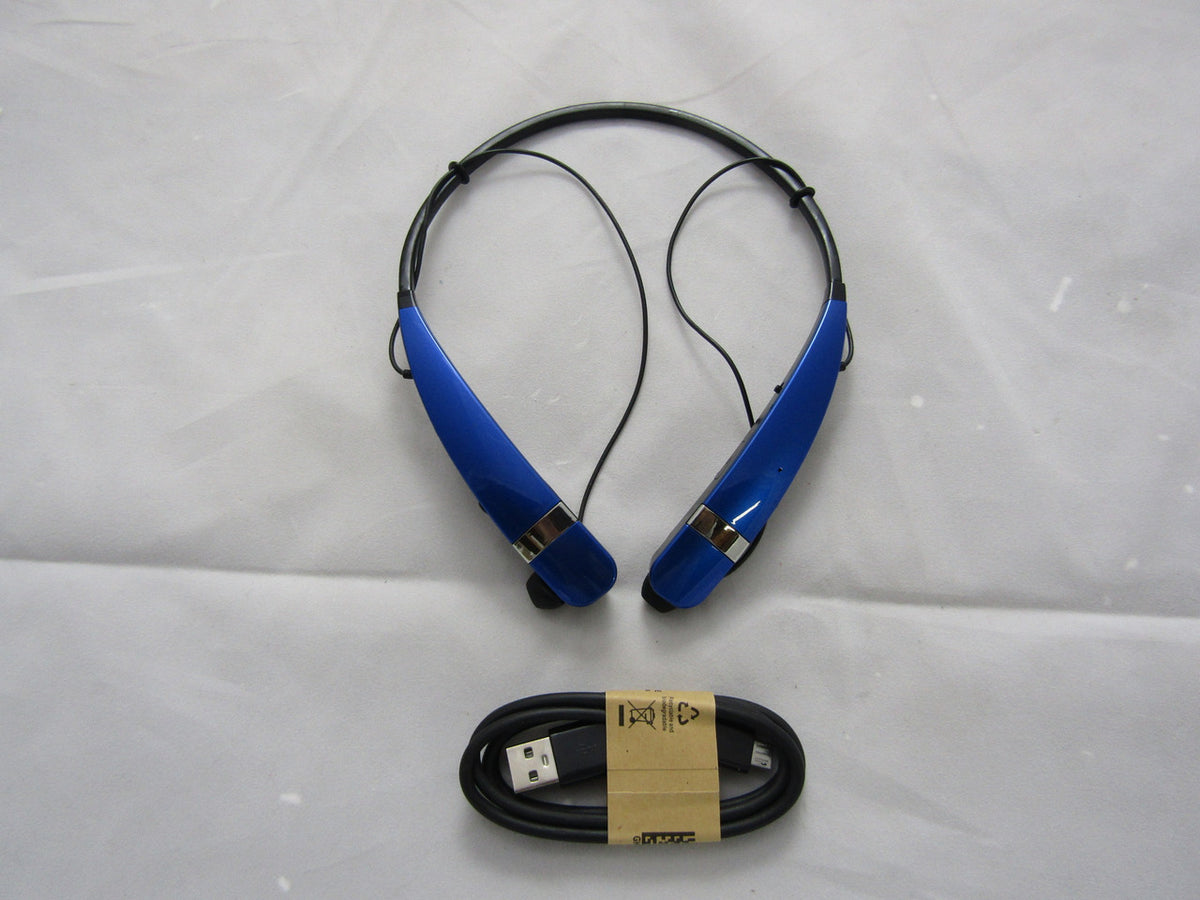 LG Tone Pro HBS-760 Bluetooth Wireless Stereo Headphones - Blue VG