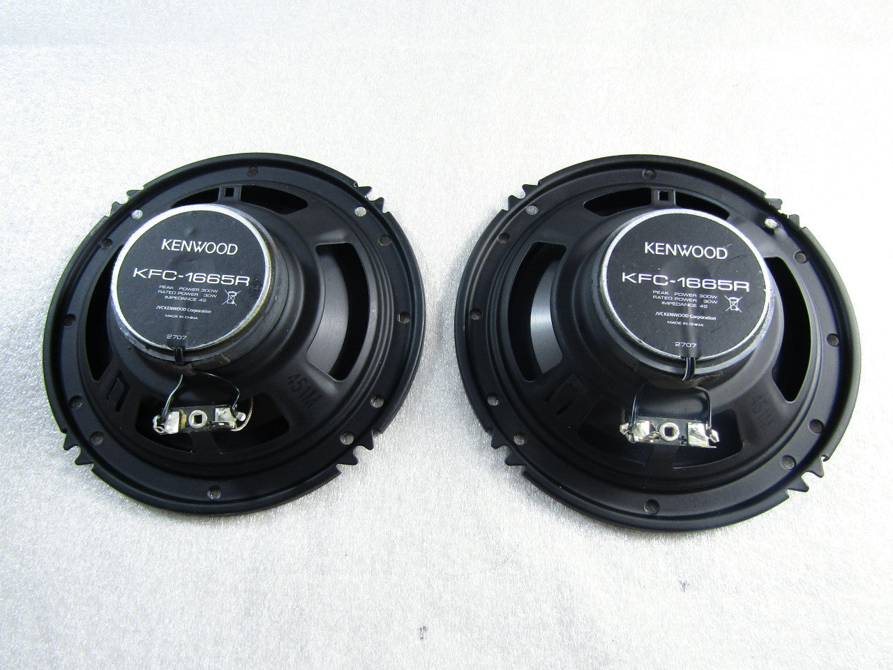 Kenwood KFC-1665R Sport Series 6-1/2" 2-way speakers Pair Black AC