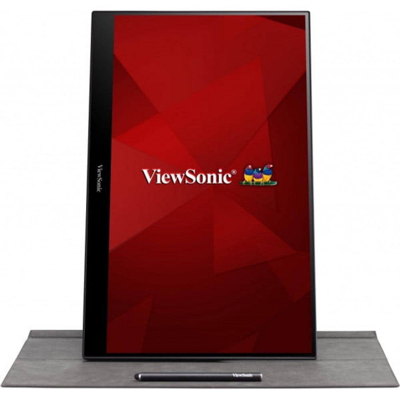 ViewSonic TD1655 15.6 Inch 1080p Portable Monitor with IPS Touchscreen, 2 Way Powered 60W USB C, Eye Care, Dual Speakers, Built-in Stand