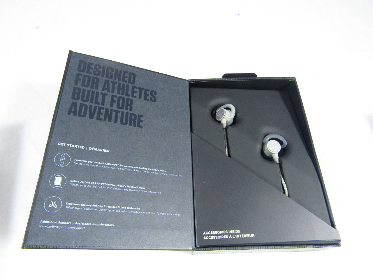 Jaybird Tarah Pro Bluetooth Waterproof Sport Premium Headphones, Titanium Glacier VG