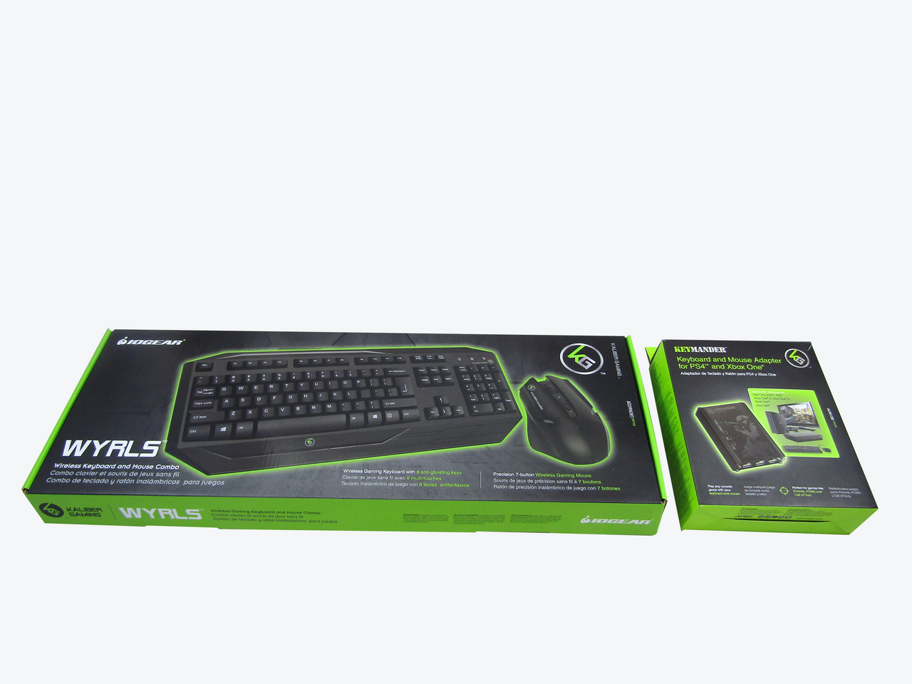 IOGEAR KeyMander Wireless Keyboard and Mouse Adapter Bundle for Xbox One, PS4, PS3, Xbox 360 (GE1337PKIT) LN