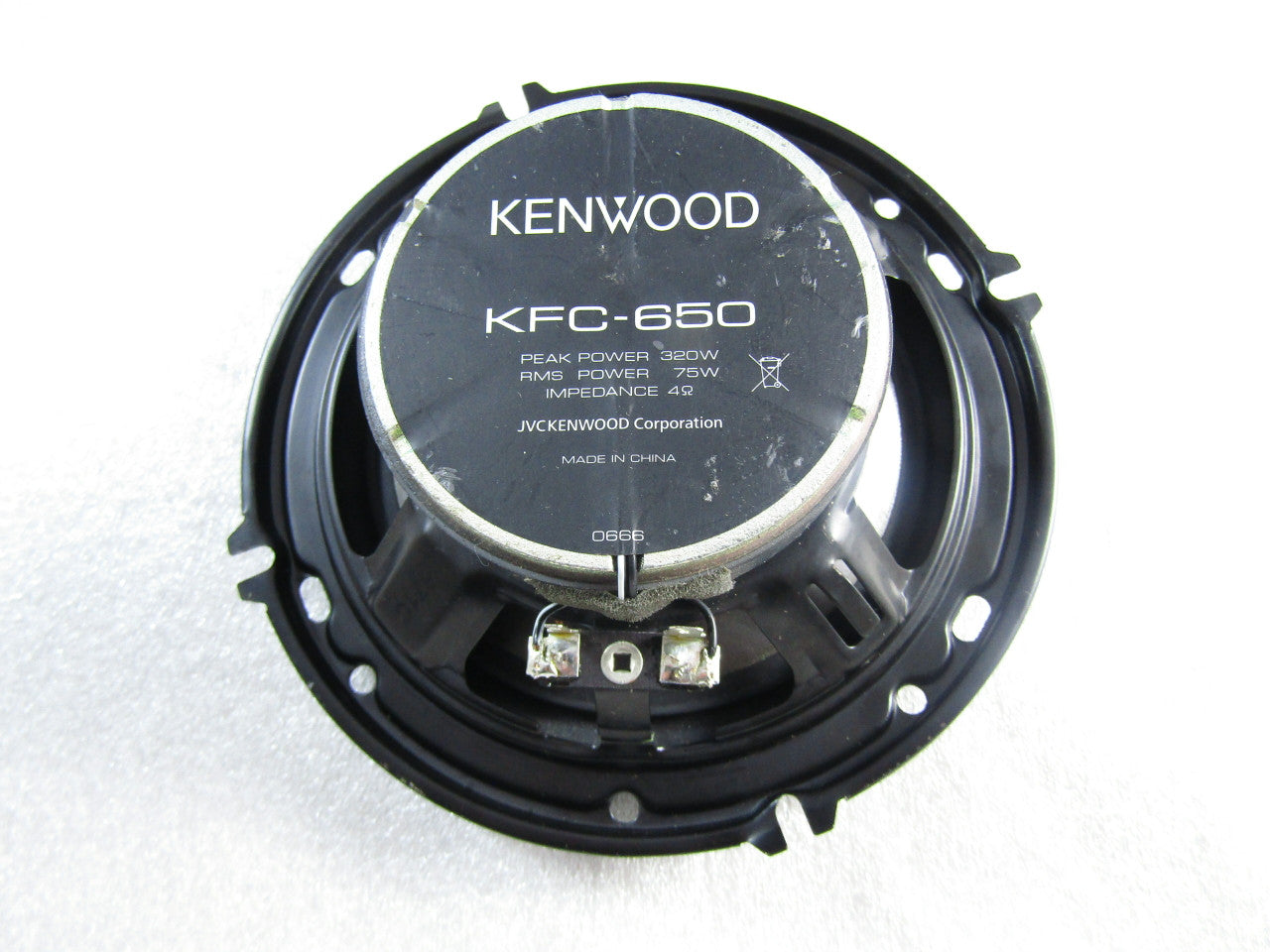Kenwood KFC-650 6-1/2" 3-Way Car Speakers with Polypropylene Cones Each Black AC