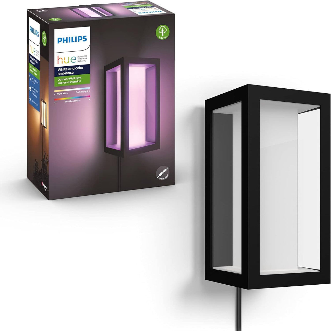Philips Hue Impress Outdoor Wall light Black 1745930V7