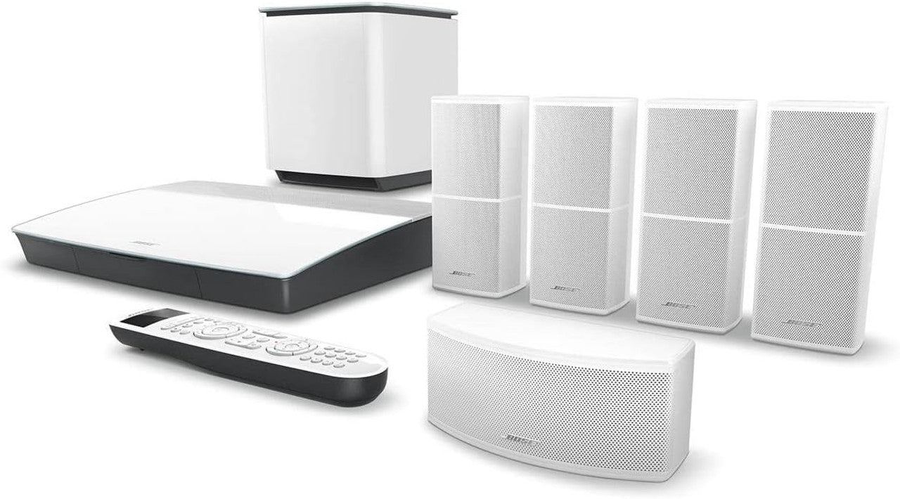 Bose Lifestyle 600 Home Entertainment System, works with Alexa - White LN