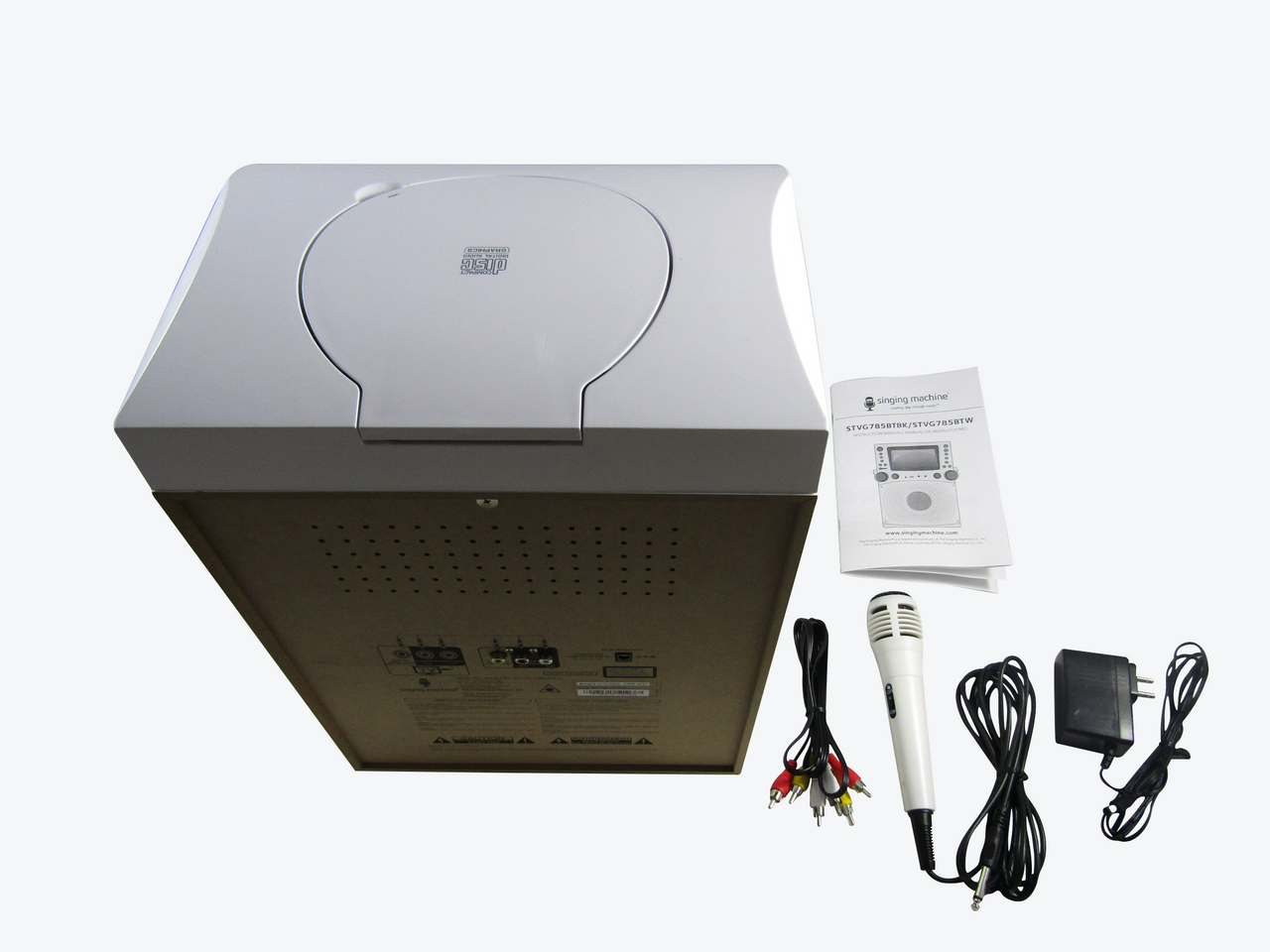 Singing Machine STVG785BTW Bluetooth Karaoke System White VG