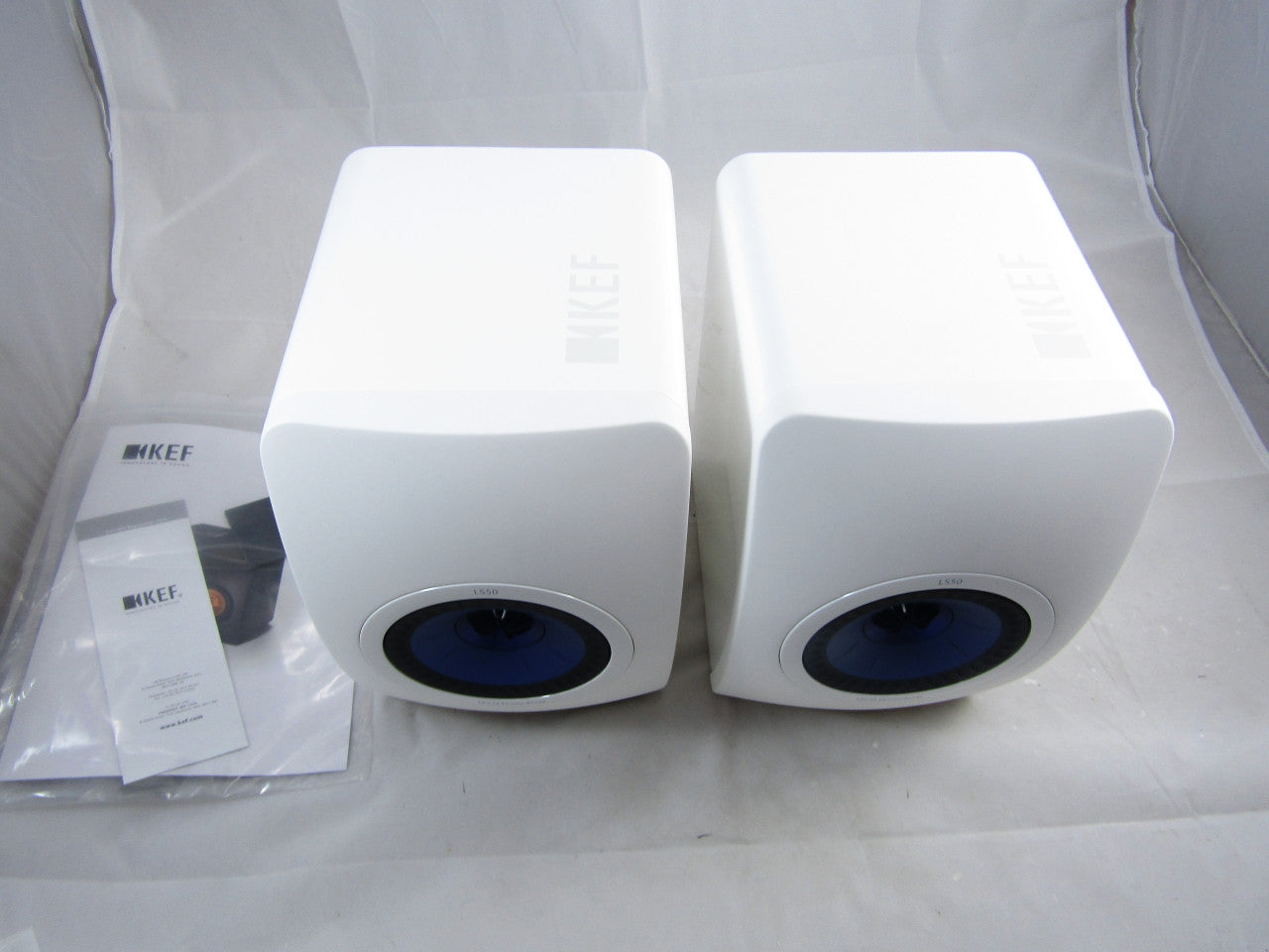 KEF LS50  two-way loudspeaker system Gloss white Pair, LN