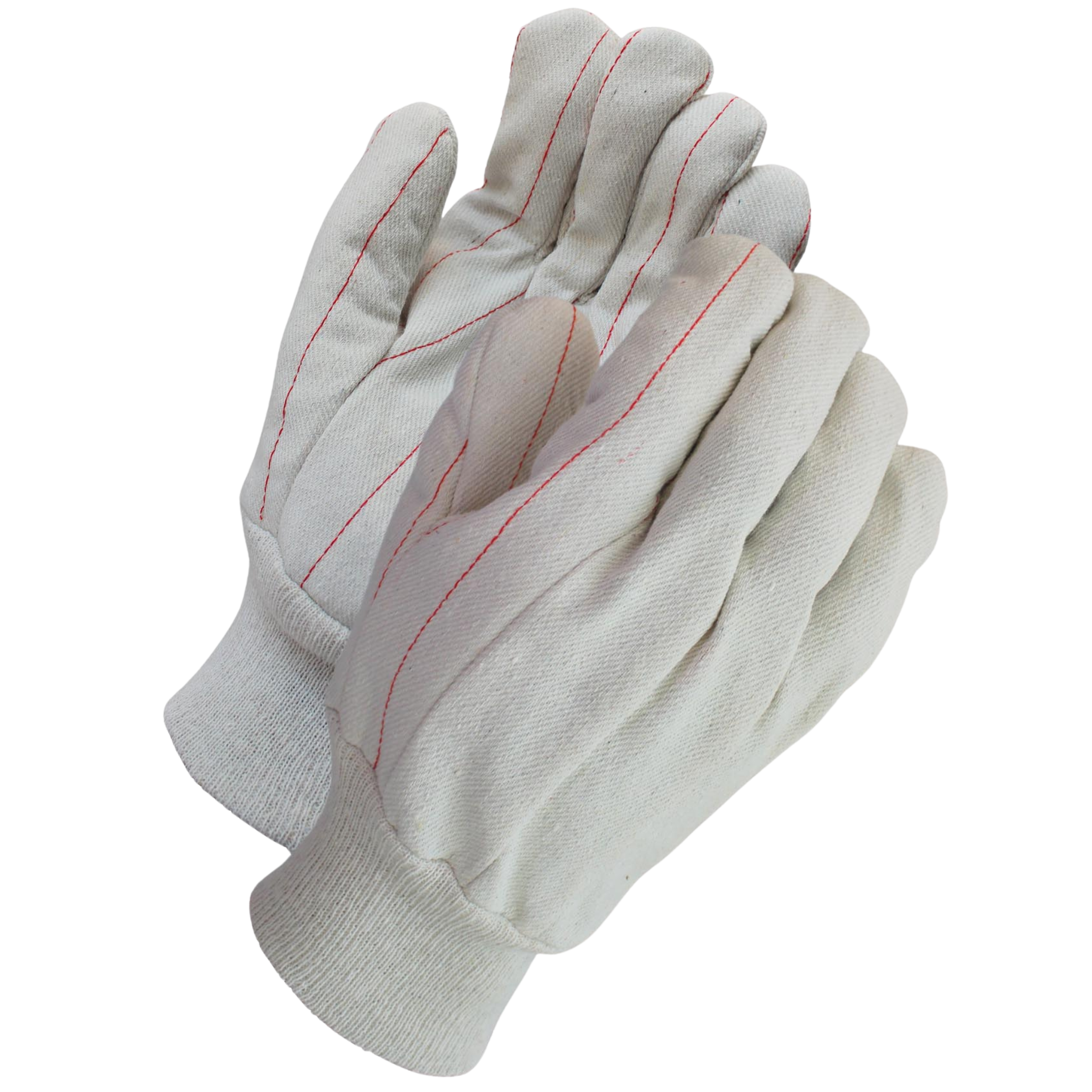 White Double Palm <br> Canvas Gloves <br> 6540