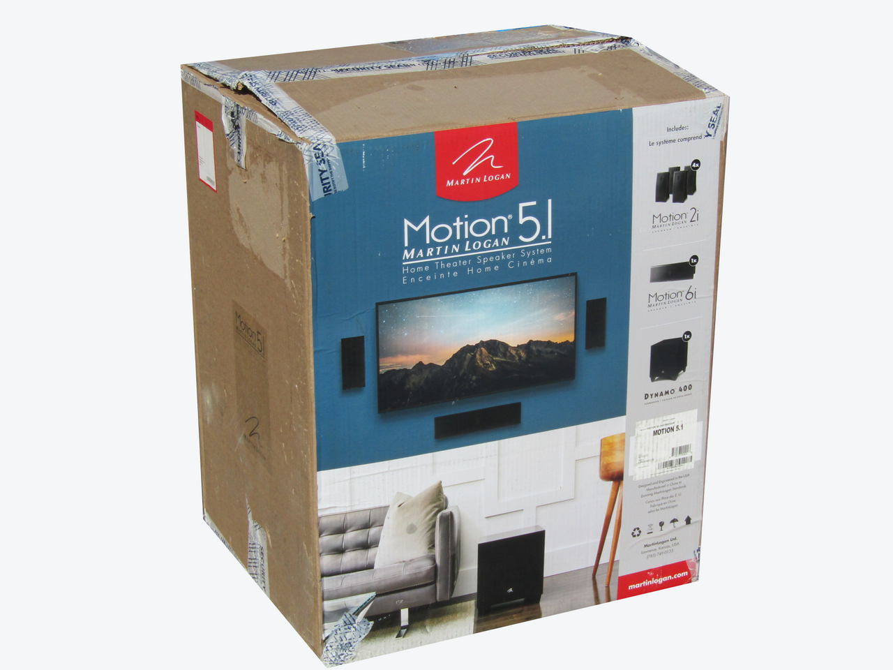 Martin Logan Motion System 5.1 Home Theater Speaker System MOT51SYS  LN