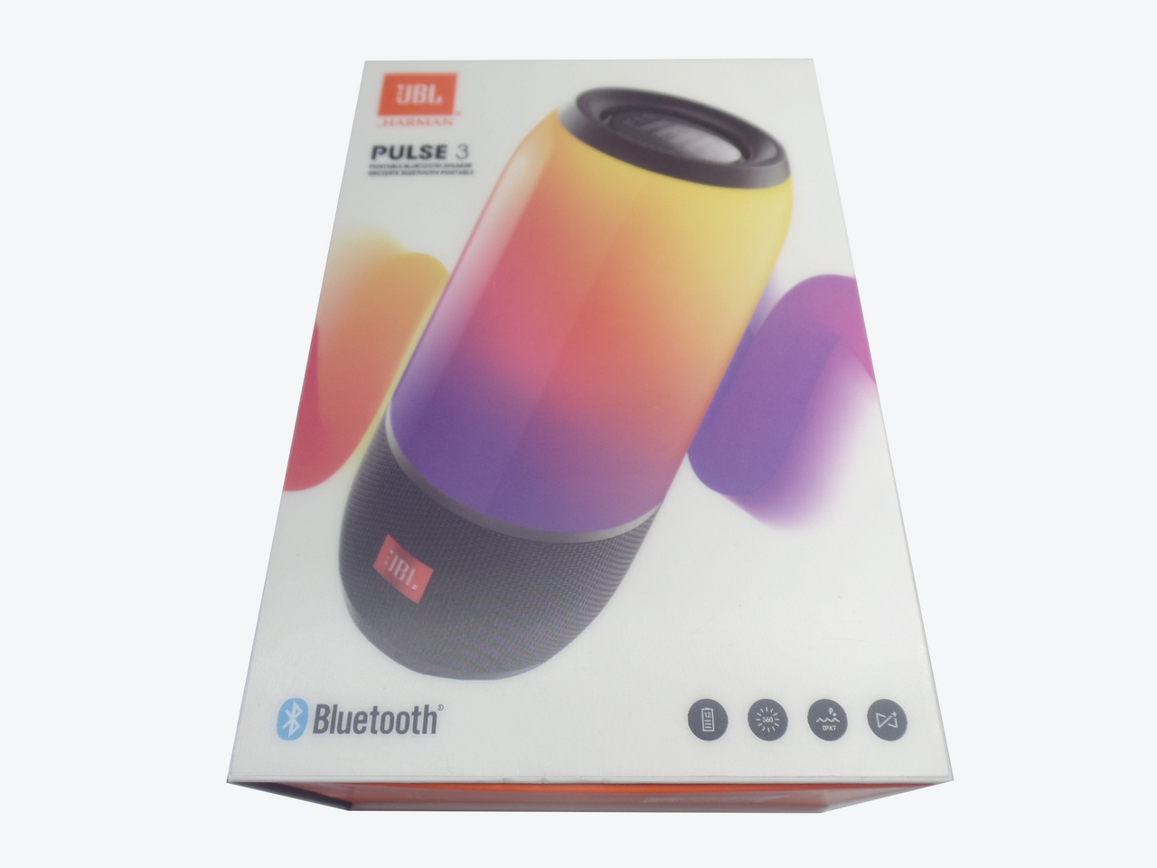 JBL - Pulse 3 Portable Bluetooth Speaker - Black LN