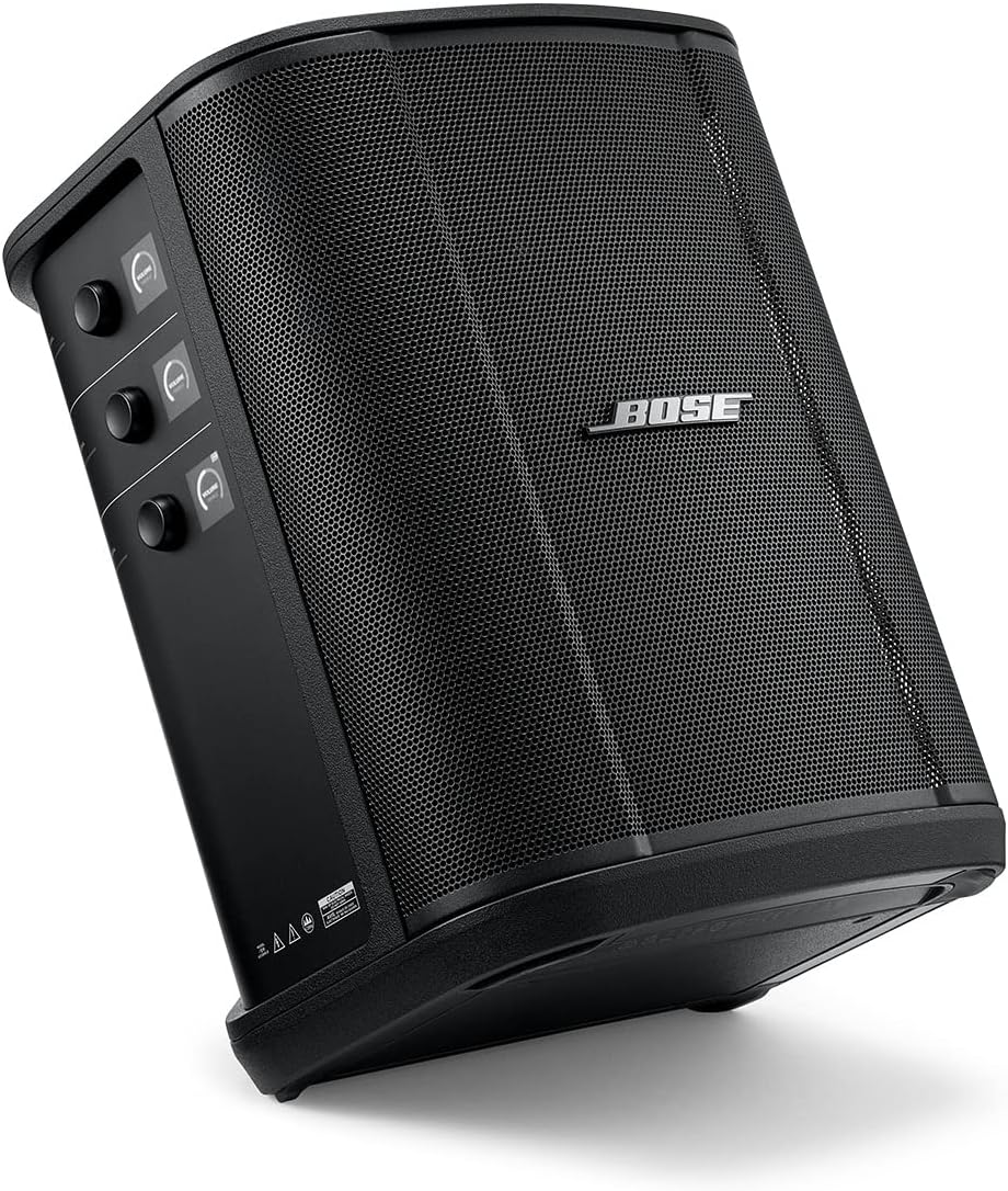 Bose S1 Pro+ All-in-One PA Speaker - Powered, Wireless PA System, Multiple Positioning Options, Ergonomic Carry Handle, Up to 11 Hours of Playtime, Black