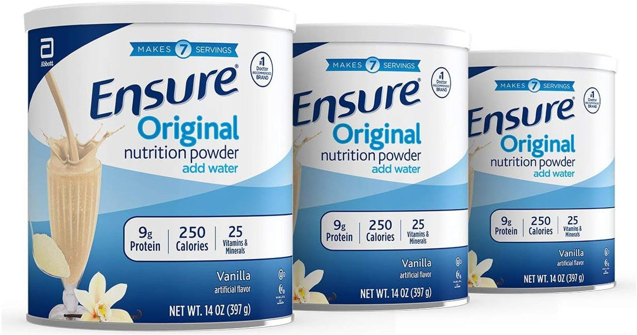 Ensure Original Nutrition Powder, Vanilla 14 Ounce (Pack of 3)