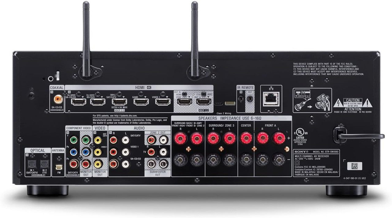 Sony STRDN1060 7.2 Channel Hi-Res Wifi Network AV Receiver (Black) VG