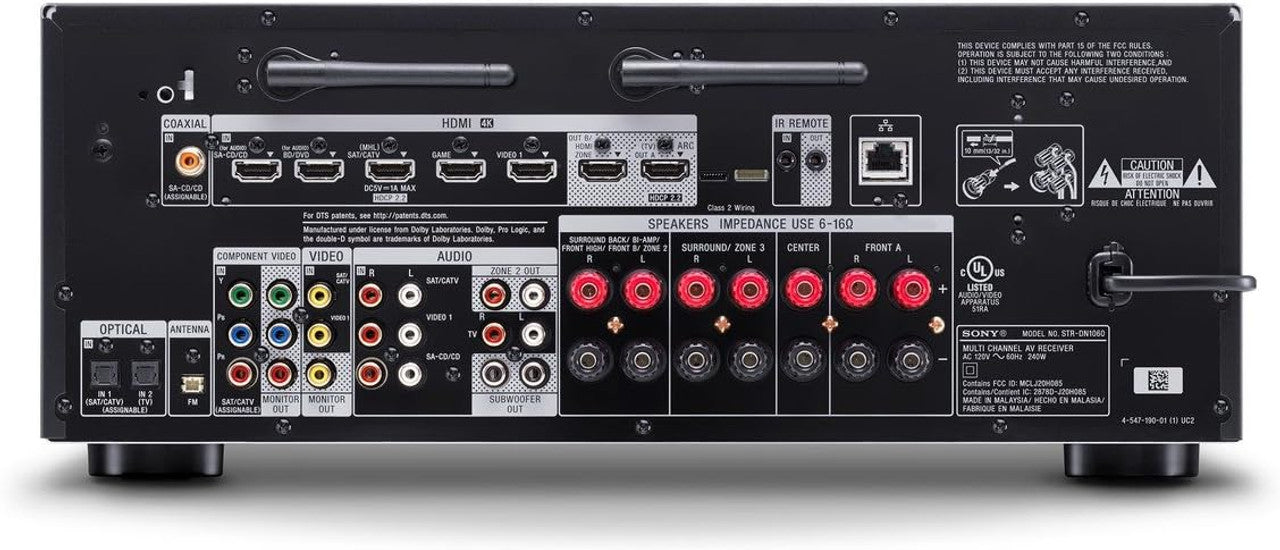 Sony STRDN1060 7.2 Channel Hi-Res Wifi Network AV Receiver (Black) VG