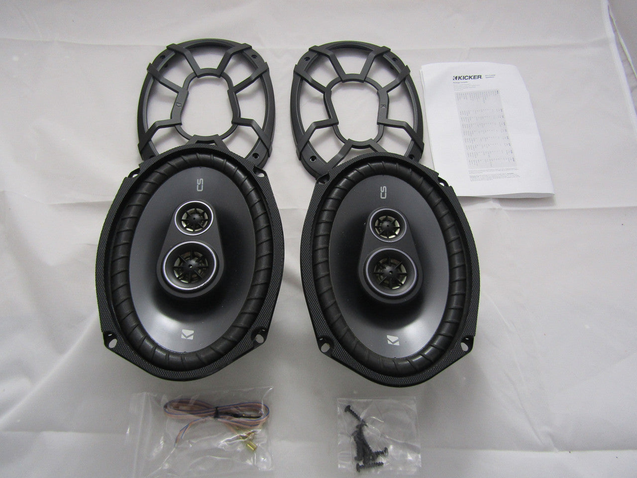 Kicker 43CSC6934 CSC693 6x9 3-Way Speaker Pair VG