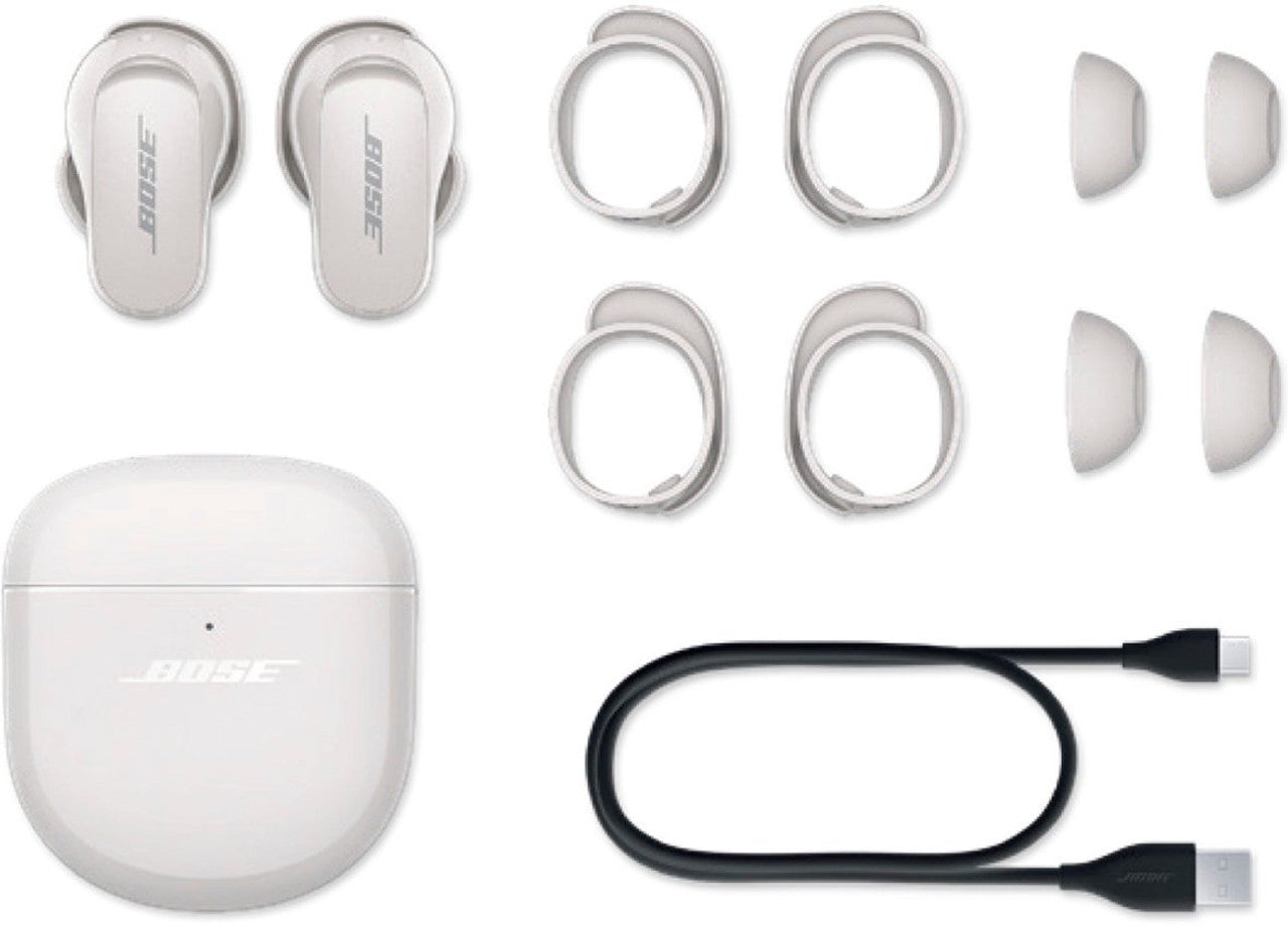 Bose - QuietComfort Earbuds II True Wireless Noise Cancelling In-Ear Headphones - Soapstone