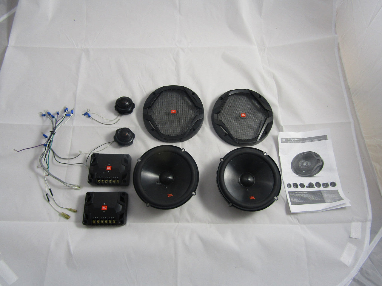 JBL GX608C GX Series 6.5" Component Speaker System with Polypropylene Cones (Pair) Black VG