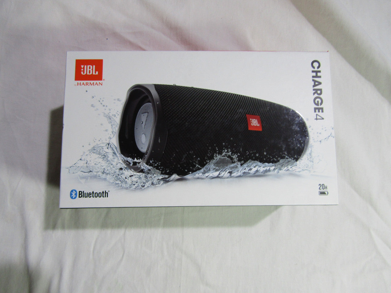 JBL Charge 4 Waterproof Portable Bluetooth Speaker with 20 Hour Battery - Black LN