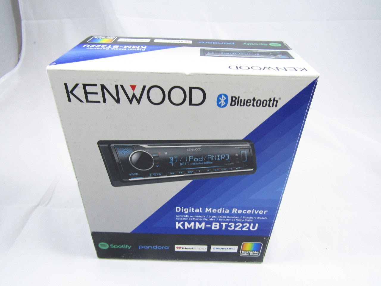 Kenwood KMM-BT322U Media Receiver w/Bluetooth and HD Radio