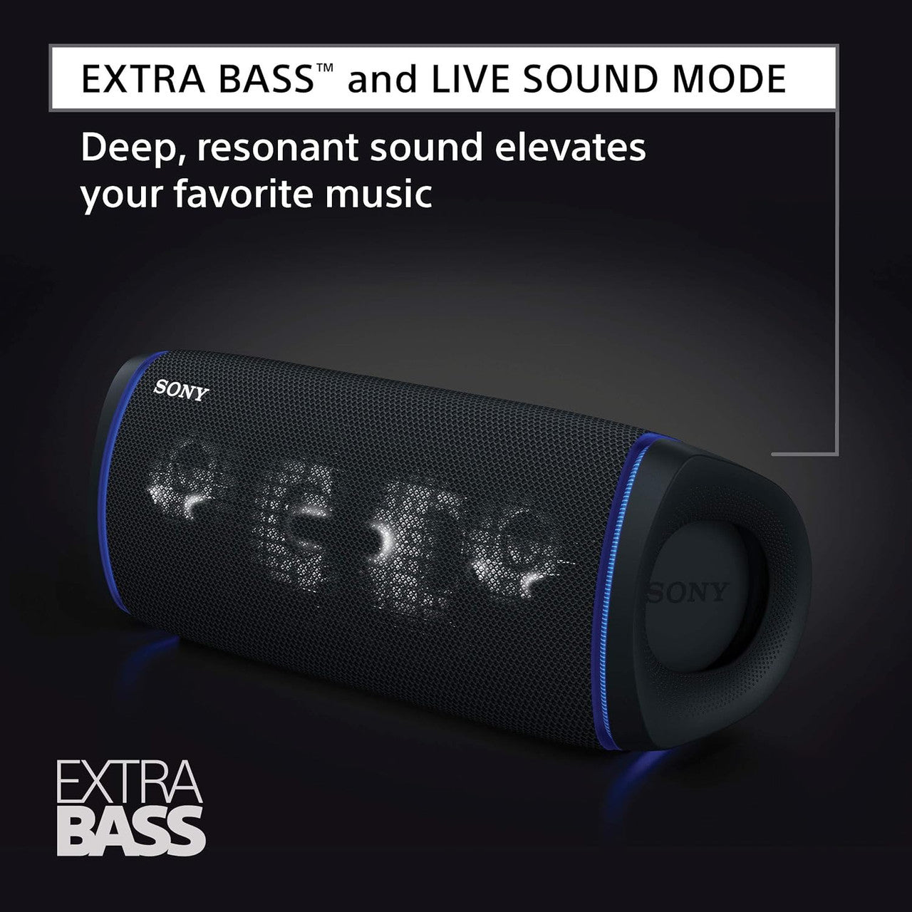 Sony SRS-XB43 EXTRA BASS Wireless Bluetooth Powerful Portable Speaker Black