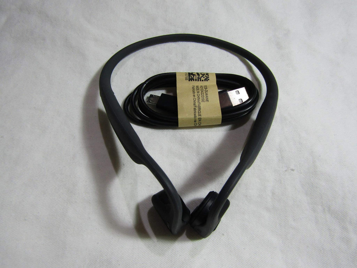 AfterShokz Titanium Open Ear Wireless Bone Conduction Headphones, Slate Grey, AS600SG VG
