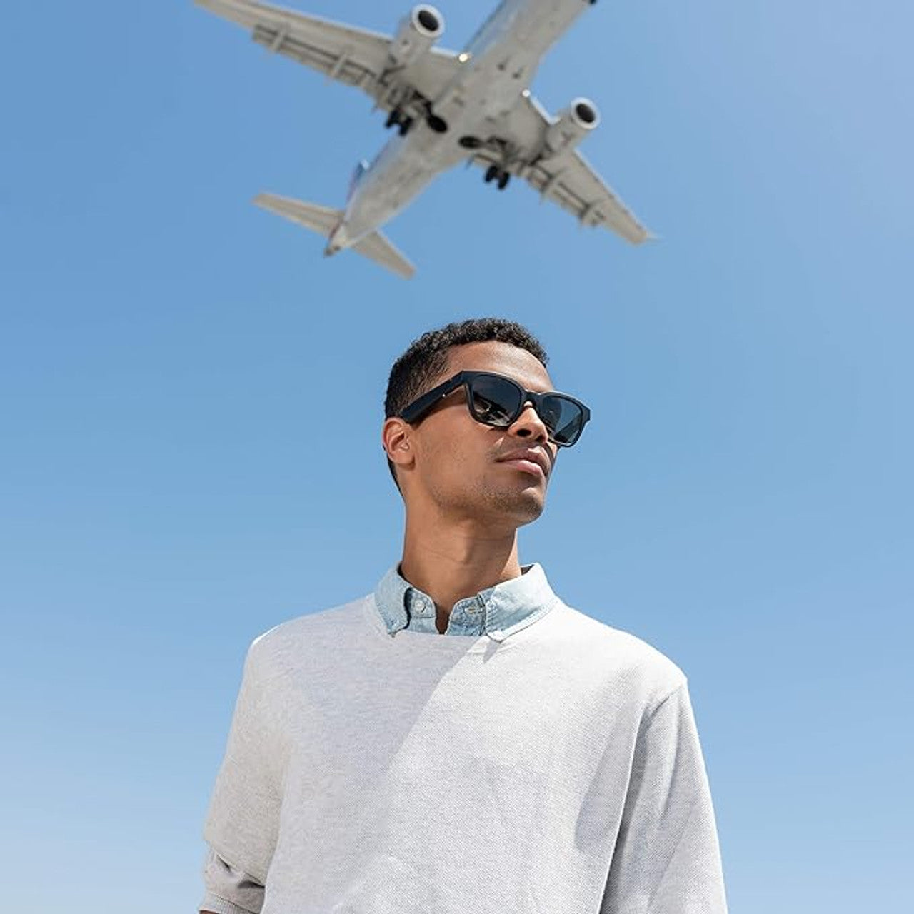 Bose Frames Alto M/L Rectangular Sunglasses Black Regular LN