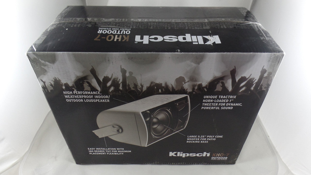 Klipsch KHO-7 Outdoor Loudspeaker (Pair, White) LN