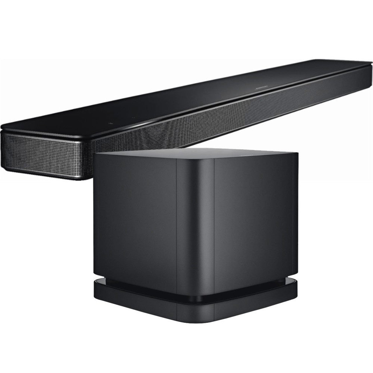 Bose - Soundbar 500 with Voice Control & Bass Module 500 Subwoofer Home Theater Package
