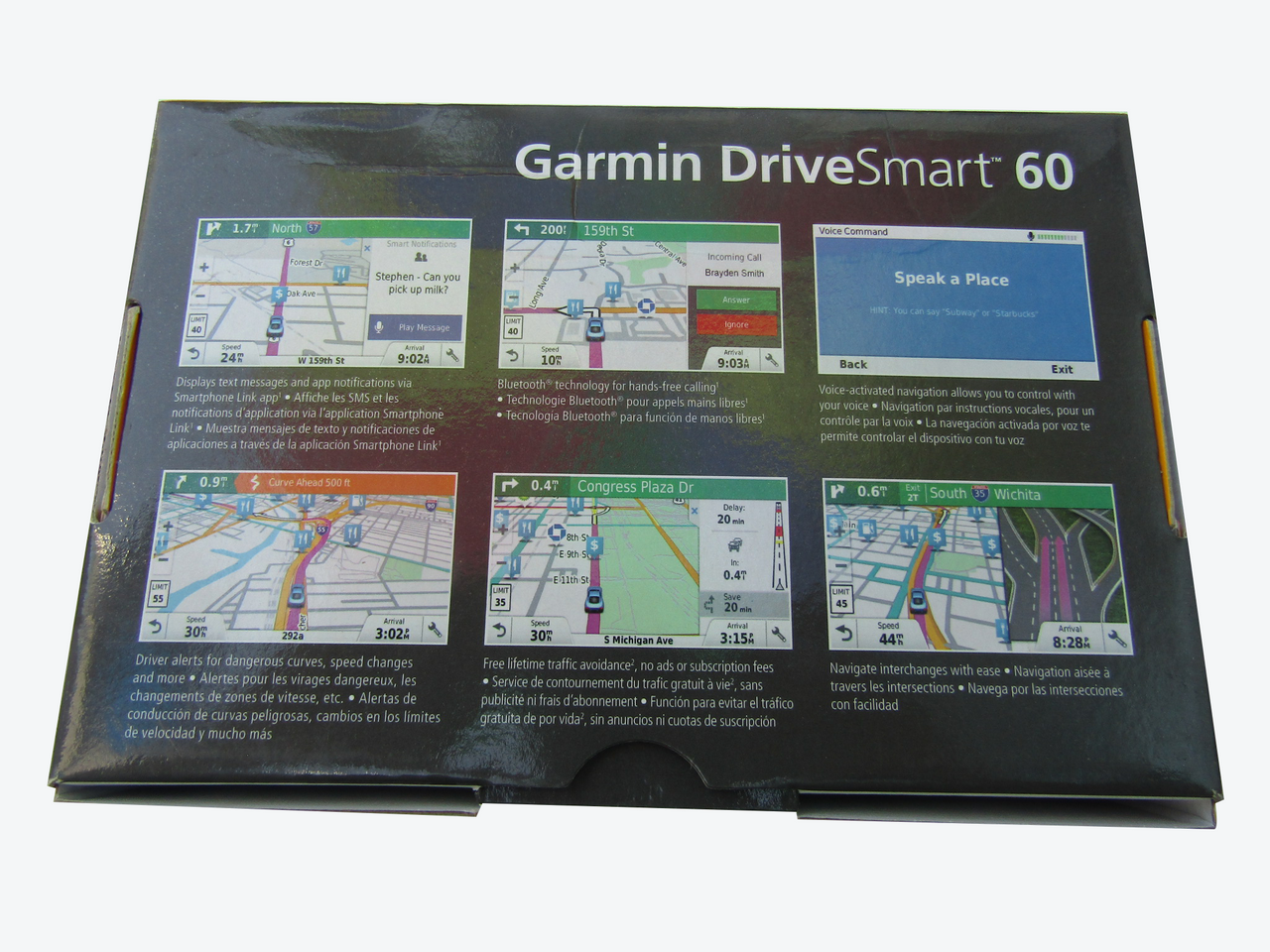 Garmin DriveSmart 60 NA LMT GPS Navigator System with Lifetime Maps and Traffic, Smart Notifications, Voice Activation, and Driver Alerts