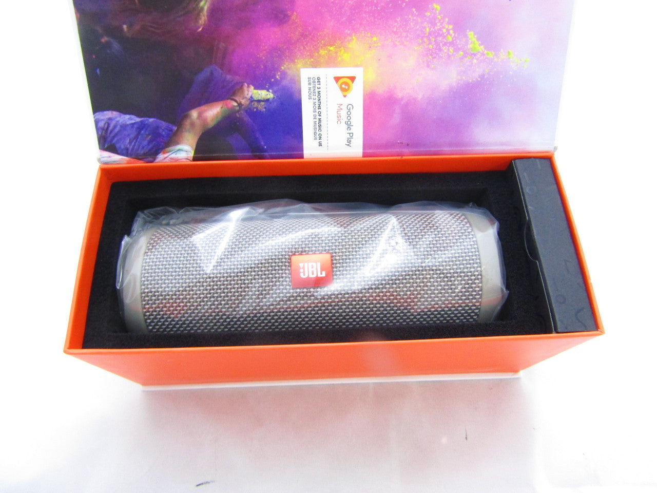 JBL Flip 4 Waterproof Portable Bluetooth Speaker - Grey LN