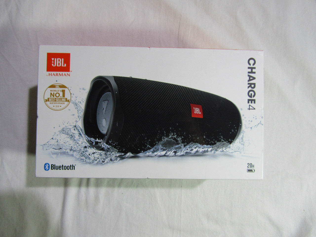 JBL Charge 4 Waterproof Portable Bluetooth Speaker with 20 Hour Battery - Black