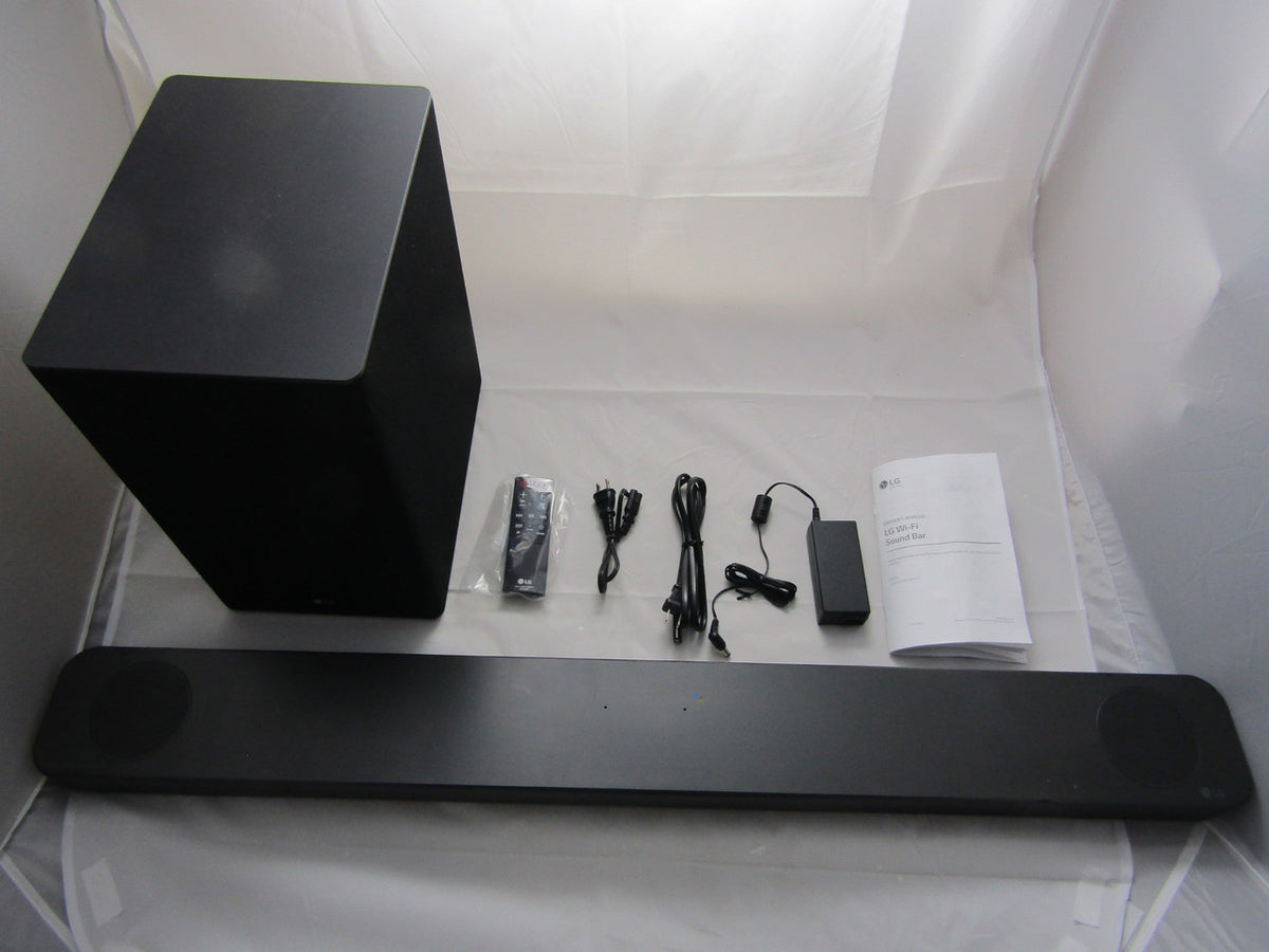 LG SL8YG  AI ThinQ 3.1.2-Channel 440W Soundbar System with Wireless Subwoofer and Dolby Atmos - Black VG
