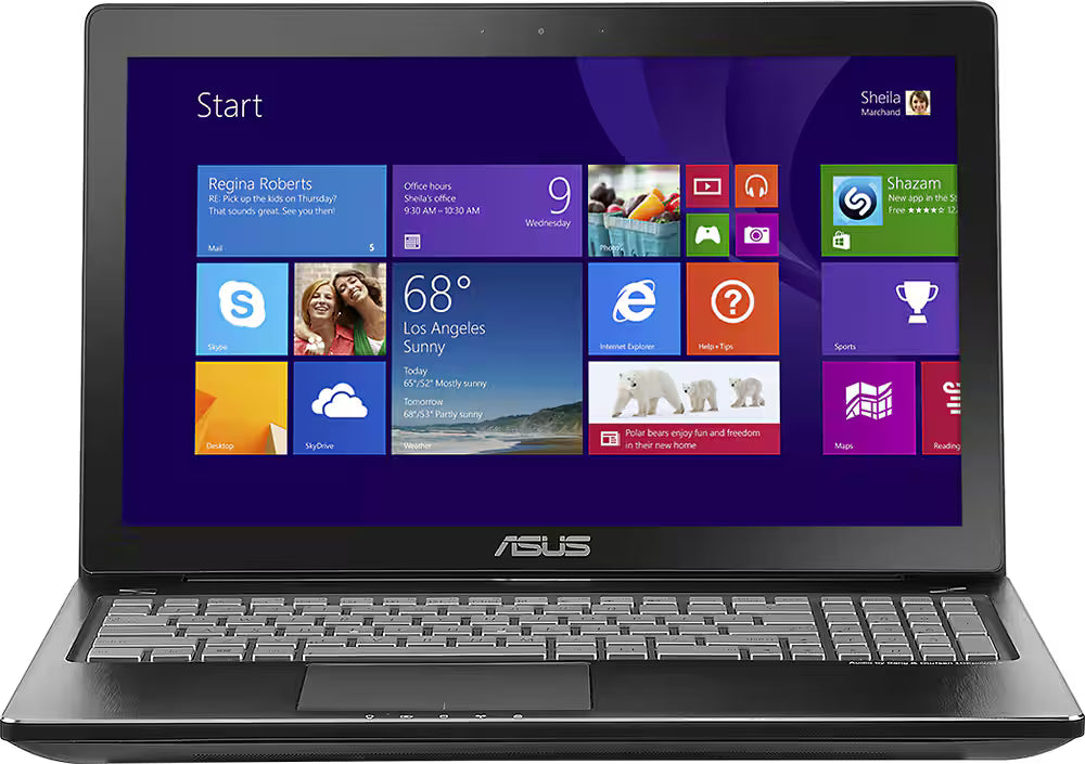 ASUS Q550LF-BBI7T07 15.6" Touch Screen Laptop Intel Core i7-4500U 8GB Memory 240GB SSD Windows 10 Pro VG