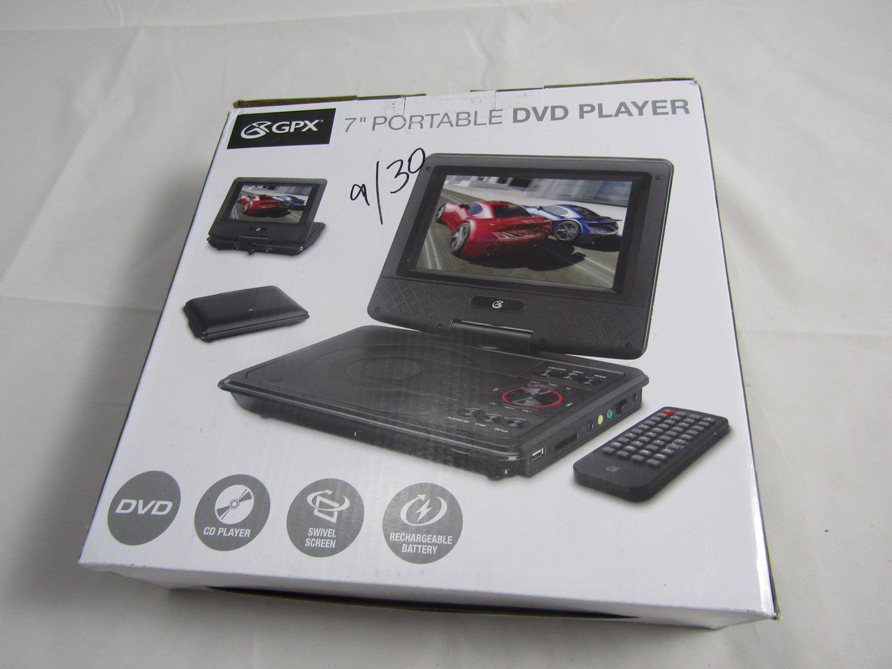 GPX PD701B Portable Dvd Player Blk LN